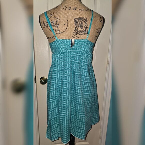 ​Girls' Size S Turquoise Printed Dress | Le'i | Y2K Aesthetic - Picture 2 of 4